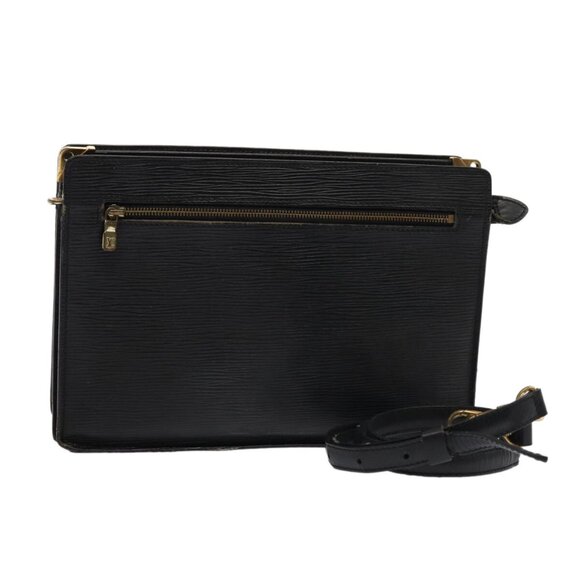 LOUIS VUITTON Epi Angian Shoulder Bag 2way Black - Picture 1 of 16
